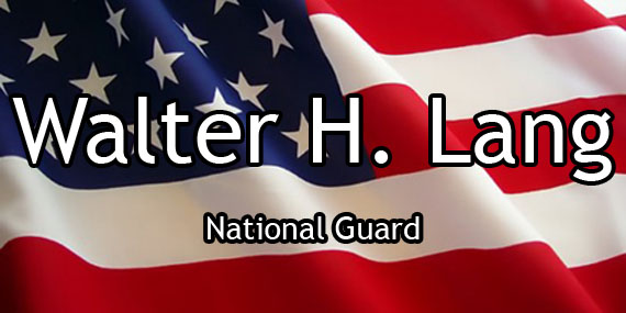 Walter H. Lang Banner